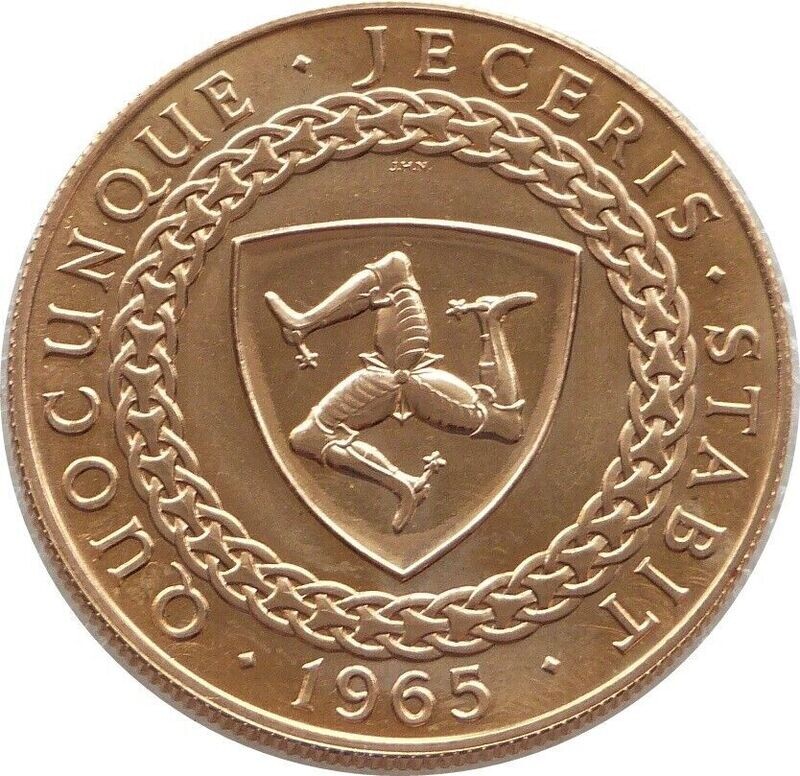 1965 Isle of Man Manx Revestment Act £5 Five Pound Sovereign Gold Coin - Last Couple of Coins in Stock