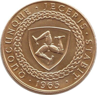 1965 Isle of Man Manx Revestment Act £5 Sovereign Gold Coin