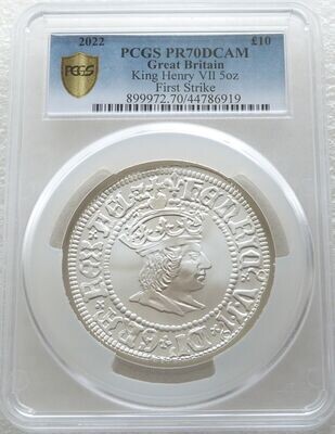 2022 British Monarchs King Henry VII £10 Silver Proof 5oz Coin PCGS PR70 DCAM First Strike