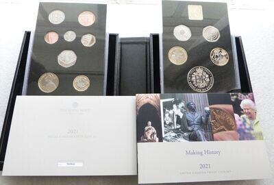 2021 Royal Mint Deluxe Collector Proof 13 Coin Set Box Coa