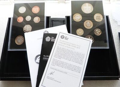 2013 Royal Mint Deluxe Collector Proof 15 Coin Set Box Coa