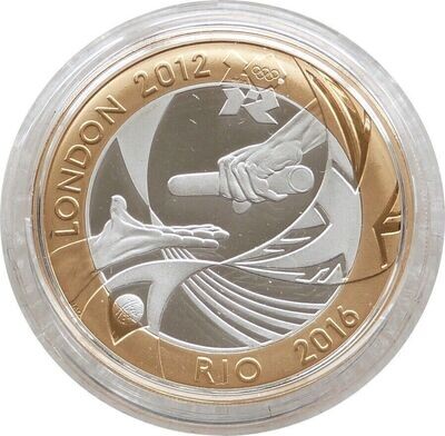 2012 London Olympic Games Handover To Rio Piedfort £2 Silver Proof Coin Box Coa