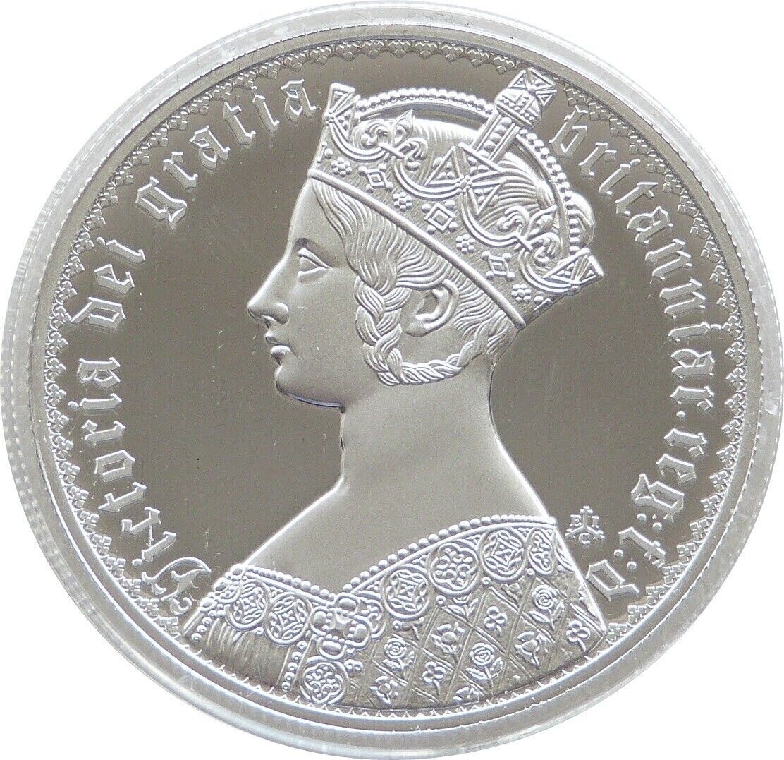 2022 Saint Helena Gothic Crown Victoria Portrait £1 Silver Proof 1oz Coin Box Coa