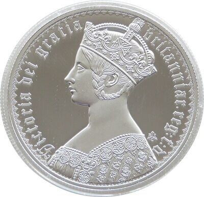 2022 Saint Helena Gothic Crown Victoria Portrait £1 Silver Proof 1oz Coin Box Coa