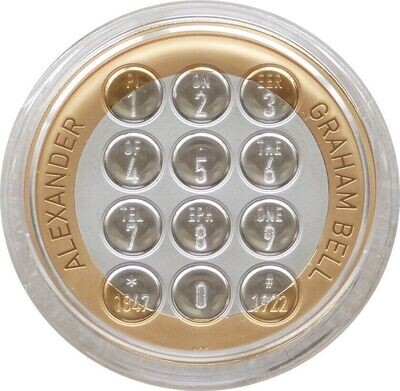 2022 Alexander Graham Bell Piedfort £2 Silver Proof Coin Box Coa