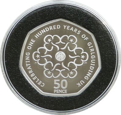2019 Girlguiding 50p Silver Proof Coin - 2010