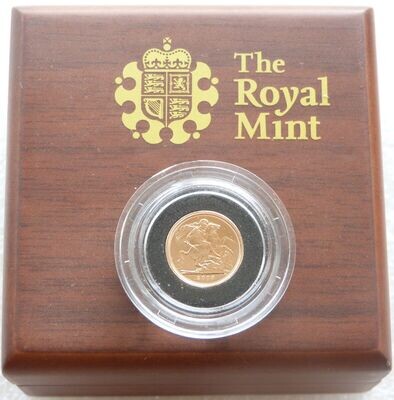 2009 St George and the Dragon Quarter Sovereign Gold Coin Boxed