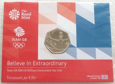 2016 Rio Olympic Games Team GB 50p Brilliant Uncirculated Coin Pack