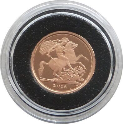 2016 Queens 90th Birthday Quarter Sovereign Gold Proof Coin - James Butler