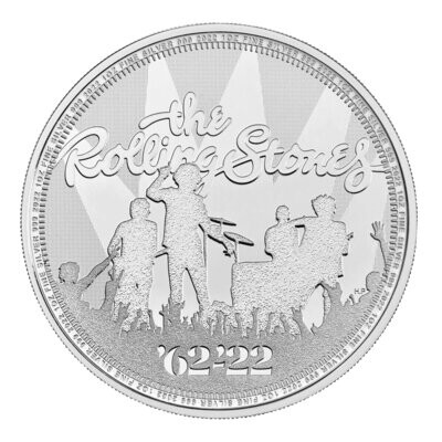 2022 Music Legends The Rolling Stones £2 Silver 1oz Coin