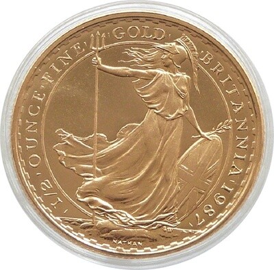 1987 Britannia £50 Gold 1/2oz Coin