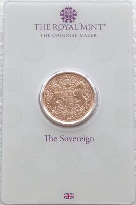 2022 Memorial Full Sovereign Gold Coin Mint Card