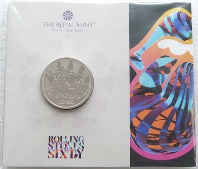 2022 Music Legends The Rolling Stones £5 Brilliant Uncirculated Coin Pack Sealed
