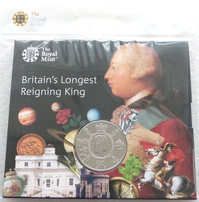 2020 King George III £5 Brilliant Uncirculated Coin Pack Sealed
