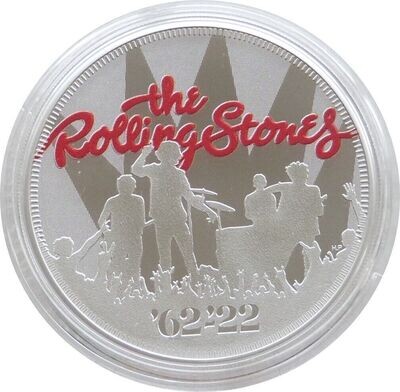 2022 Music Legends The Rolling Stones £2 Silver Proof 1oz Coin Box Coa