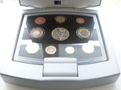 2001 Royal Mint Executive Proof 10 Coin Set Box Coa