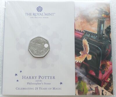 2022 Harry Potter Hogwarts Express 50p Brilliant Uncirculated Coin Pack Sealed