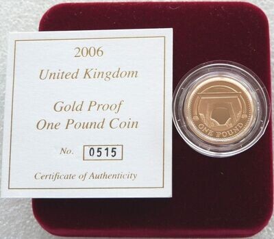 2006 Egyptian Arch Bridge £1 Gold Proof Coin Box Coa