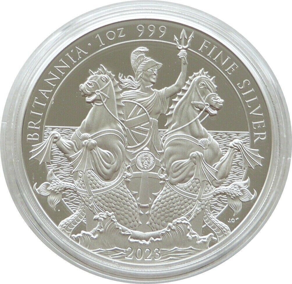 2023 Britannia £2 Silver Proof 1oz Coin Box Coa