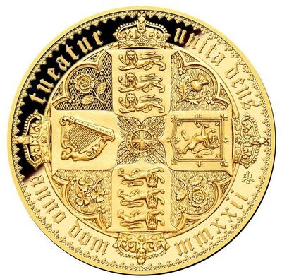 2022 Saint Helena Gothic Crown £5 Gold Proof 1oz Coin PCGS PR70 DCAM