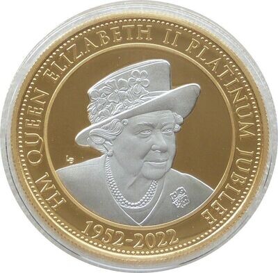 2022 Isle of Man Platinum Jubilee £5 Gold Proof 1oz Coin Box Coa