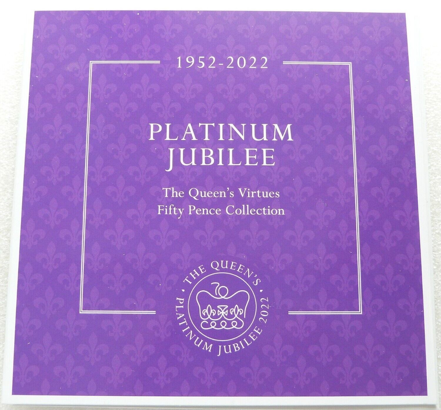 2022 Jersey Platinum Jubilee Queens Virtues 50p Brilliant Uncirculated 5 Coin Set Pack