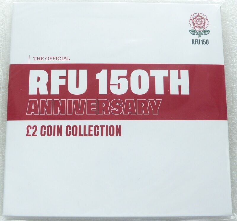 2021 Jersey Rugby Football Union RFU £2 Brilliant Uncirculated 5 Coin Set Pack