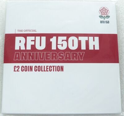 2021 Jersey Rugby Football Union RFU £2 Brilliant Uncirculated 5 Coin Set Pack