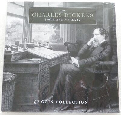 2020 Jersey Charles Dickens £2 Brilliant Uncirculated 5 Coin Set Pack