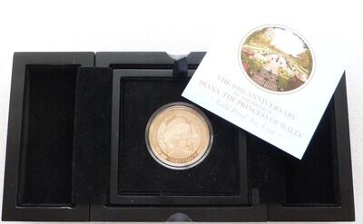 2021 Cook Islands Lady Diana $100 Gold Proof Coin Box Coa