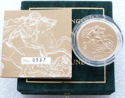 2004 St George and the Dragon £5 Sovereign Gold Coin Box Coa