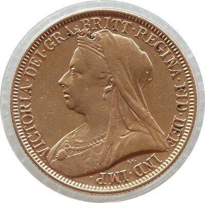 1893 Victoria Veiled Head £2 Double Sovereign Gold Coin