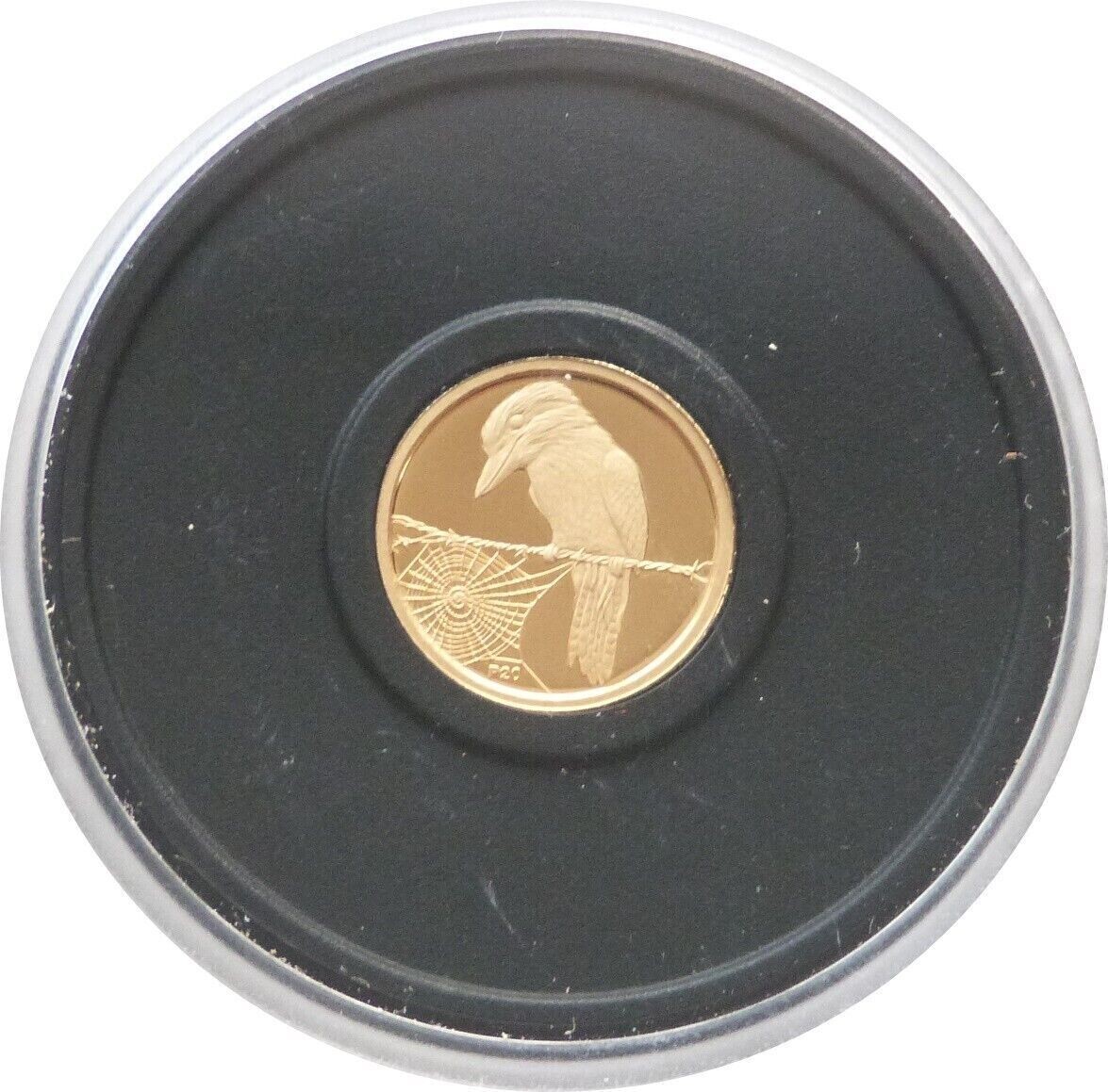 2009-P20 Australia Kookaburra 20th Anniversary $5 Gold Proof 1/20oz Coin Design 13