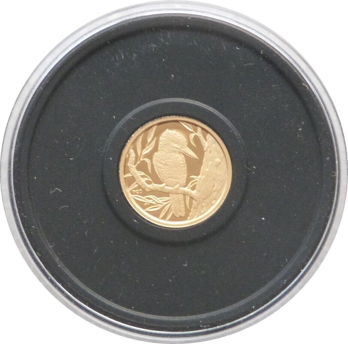2009-P20 Australia Kookaburra 20th Anniversary $5 Gold Proof 1/20oz Coin Design 3