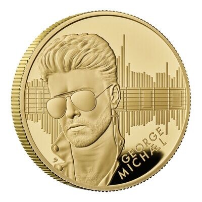 2024 Music Legends George Michael £200 Gold Proof 2oz Coin Box Coa