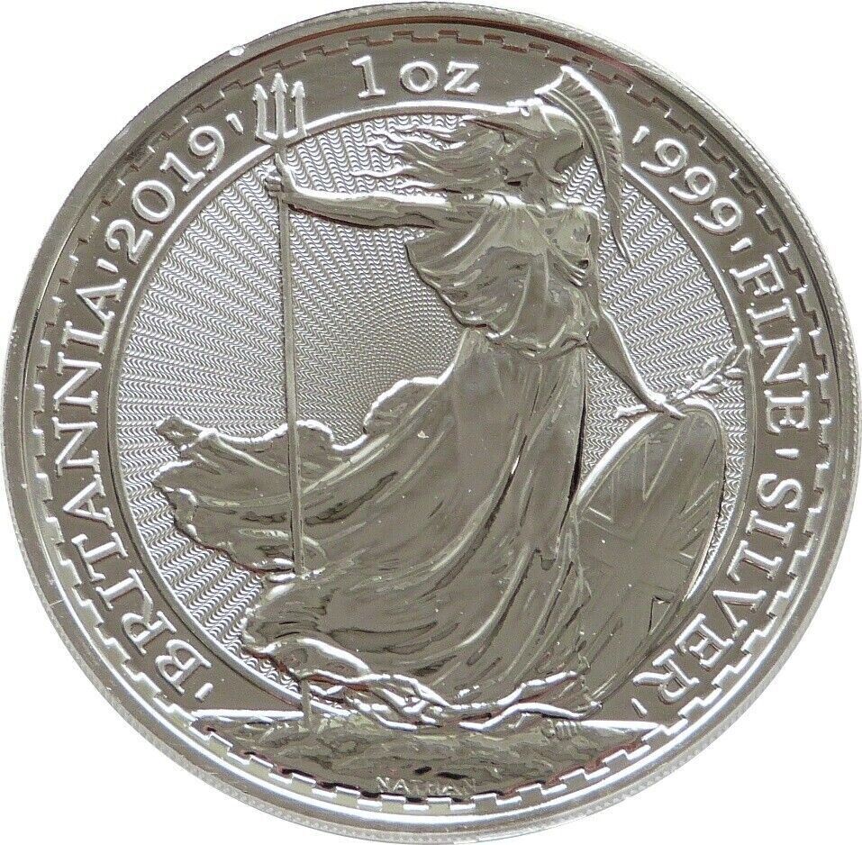 2019 Britannia £2 Silver Bullion 1oz Coin - Radial Sunburst