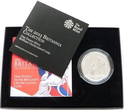 2013 Britannia £2 Silver 1oz Coin Box Coa