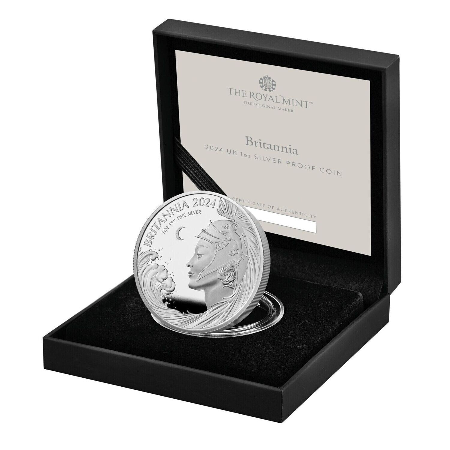 2024 Britannia £2 Silver Proof 1oz Coin Box Coa