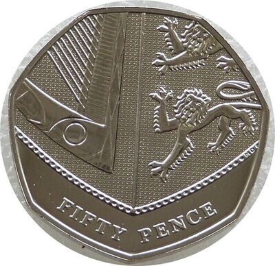 2021 Royal Shield of Arms 50p Brilliant Uncirculated Coin
