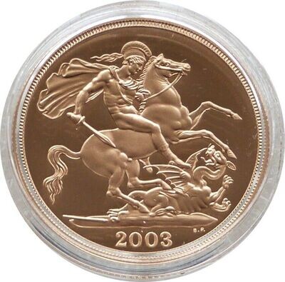 2003 St George and the Dragon £2 Double Sovereign Gold Proof Coin