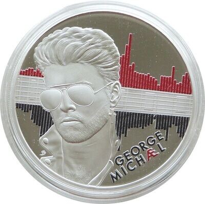 2024 Music Legend George Michael £2 Silver Proof 1oz Coin Box Coa