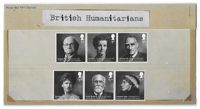 2016 Royal Mail British Humanitarians 6 Stamp Presentation Pack