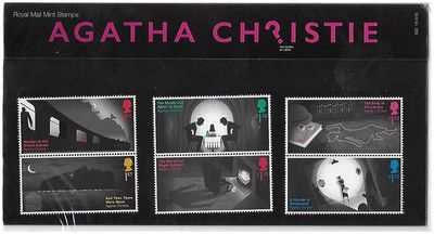 2016 Royal Mail Agatha Christie 6 Stamp Presentation Pack