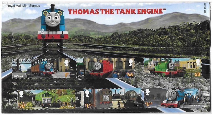 2011 Royal Mail Thomas the Tank Engine 10 Stamp Presentation Pack and Mini Sheet