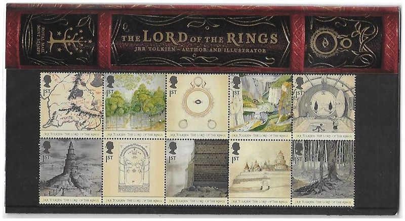 2004 Royal Mail Lord of the Rings 10 Stamp Presentation Pack
