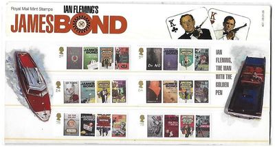 2008 Royal Mail James Bond 6 Stamp Presentation Pack