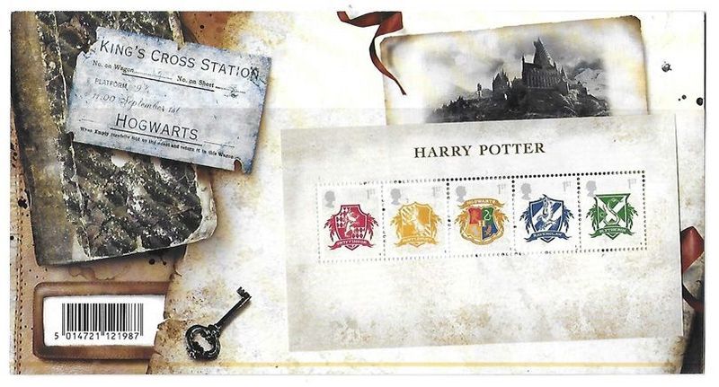 2007 Royal Mail Harry Potter 5 Stamp Presentation Pack Mini Sheet