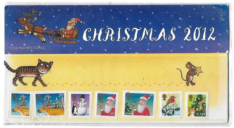 2012 Royal Mail Christmas 7 Stamp Presentation Pack