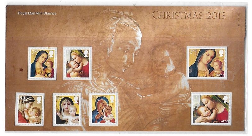 2013 Royal Mail Christmas 7 Stamp Presentation Pack