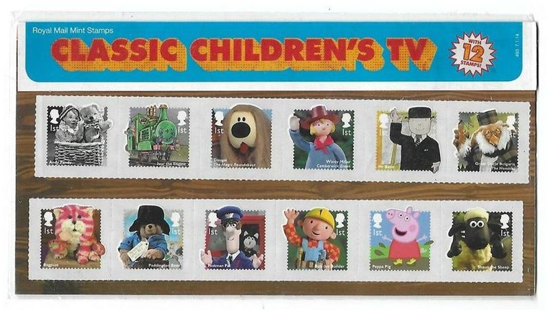 2014 Royal Mail Classic Children's TV 12 Stamp Presentation Pack